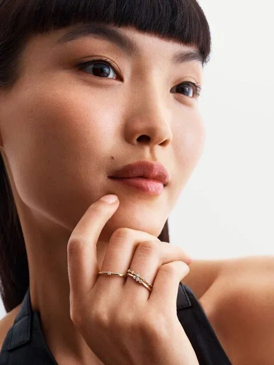 Pandora Era Lab-Grown Diamond Station Ring - Picture 5 of 5